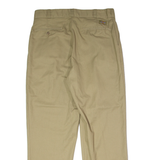 DICKIES Workwear Mens Twill Trousers Beige Regular Straight W34 L30