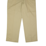 DICKIES Workwear Mens Twill Trousers Beige Regular Straight W40 L30