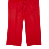 KARTING Womens Trousers Red Relaxed Straight 90s W30 L26