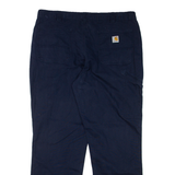 CARHARTT Workwear Mens Trousers Blue Relaxed Straight W40 L32