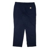 CARHARTT Workwear Mens Trousers Blue Relaxed Straight W40 L32