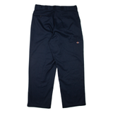 DICKIES Workwear Mens Trousers Blue Relaxed Straight W38 L32