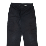 DICKIES Cargo Workwear Mens Trousers Black Regular Straight W32 L29