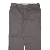 DICKIES Workwear Mens Trousers Grey Regular Straight W38 L30