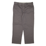 DICKIES Workwear Mens Trousers Grey Regular Straight W38 L30