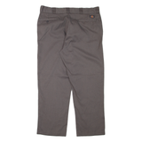 DICKIES Workwear Mens Trousers Grey Regular Straight W38 L30