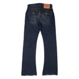 LEVI'S 504 Slouch Distressed Womens Jeans Blue Bootcut Stone Wash W29 L31