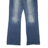GUESS Falcon Womens Jeans Blue Relaxed Bootcut Stone Wash W33 L33