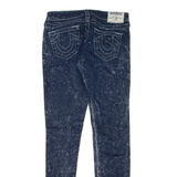 TRUE RELIGION Womens Jeans Blue Slim Skinny Acid Wash W27 L31