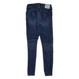 TRUE RELIGION Jennie Womens Jeans Blue Slim Skinny Stone Wash W28 L30