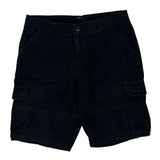 Oakley Cargo Shorts - 33W 11L Black Cotton