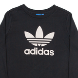 ADIDAS Womens Sweatshirt Black UK 10