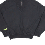 REEBOK Mens Sweatshirt Black S