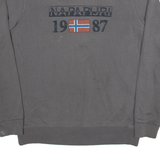 NAPAPIJRI Mens Sweatshirt Grey M