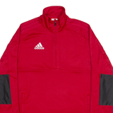 ADIDAS Mens Sweatshirt Red S