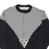 BODYTIME Striped Mens Sweatshirt Black M