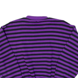 Striped Skydiving Mens Sweatshirt Purple Crew Neck S