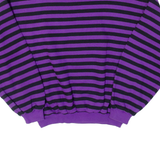 Striped Skydiving Mens Sweatshirt Purple Crew Neck S