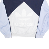 ADIDAS Womens Sweatshirt Blue Crew Neck UK 10