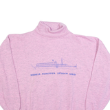 Zurich Womens Sweatshirt Pink Roll Neck L