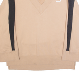 PUMA Mens Sweatshirt Brown V-Neck M