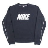 NIKE Womens Sweatshirt Black Crew Neck S