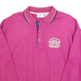 VINCI Caribic Island Mens Sweatshirt Purple Button Neck M