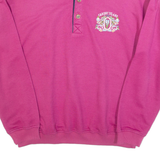 VINCI Caribic Island Mens Sweatshirt Purple Button Neck M