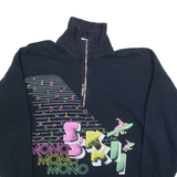 MASSER Ski Mens Sweatshirt Black 1/4 Zip L