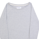 CHAMPION Womens Sweatshirt Grey Crew Neck L