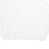 BENGER SPORTSWEAR Mens Sweatshirt White Crew Neck L