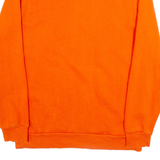 REEBOK Oversized Mens Sweatshirt Orange Crew Neck XS