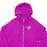 NIKE Womens Purple Hoodie Full Zip M