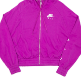 NIKE Womens Purple Hoodie Full Zip M