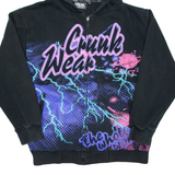 CRUNK WEAR Womens Black Hoodie Full Zip M