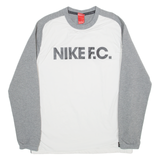 NIKE FC Mens Sweatshirt White M