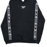 REEBOK Mens Black Hoodie S