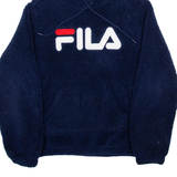 FILA Fleece Womens Blue Hoodie M