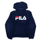 FILA Fleece Womens Blue Hoodie M
