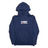 TOMMY HILFIGER Mens Blue Hoodie S