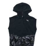 PUMA Sleeveless Womens Black Hoodie Full Zip XS