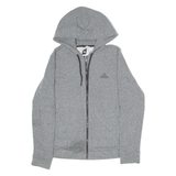 ADIDAS Womens Grey Hoodie Full Zip M