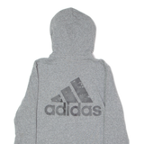 ADIDAS Womens Grey Hoodie Full Zip M
