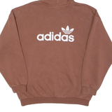 ADIDAS ORIGINALS Womens Brown Hoodie UK 12