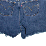 LEVI'S 501 Big E Womens Denim Shorts Blue XL W36
