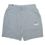 PUMA Mens Sports Shorts Grey Relaxed L W36
