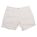 TOMMY HILFIGER Womens Casual Shorts Cream Spotted S W28