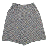 NORTON MCNAUGHTON Womens Casual Shorts White Relaxed Houndstooth XS W25