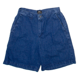 RIDERS CASUAL Womens Denim Shorts Blue Relaxed XS W26