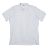 GF Mens Shirt Grey Striped M